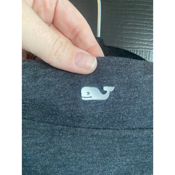 Vineyard Vines Men's Charcoal Quarter-Zip Pullover Sweater-Size S - Picture 6 of 8